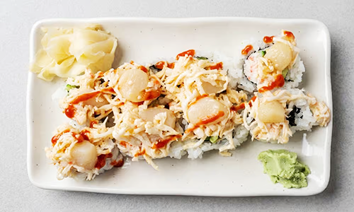Karai Hotate / Spicy Scallop Sashimi 3pcs